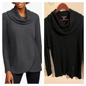 EUC A Pea In The Pod Nursing Maternity Cowl Neck Sweater | black | small